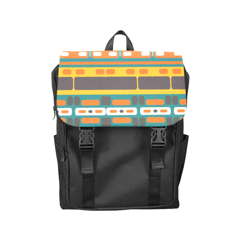 Rectangles in retro colors texture Casual Shoulders Backpack (Model 1623)