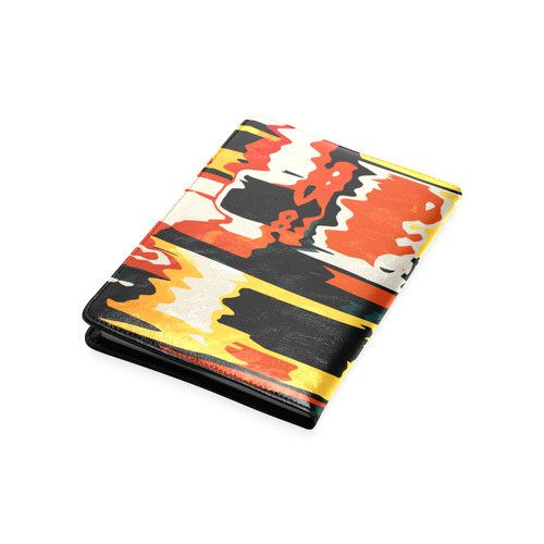 Distorted shapes in retro colors Custom NoteBook A5