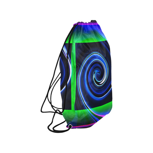 Dance in Neon - Jera Nour Small Drawstring Bag Model 1604 (Twin Sides) 11"(W) * 17.7"(H)