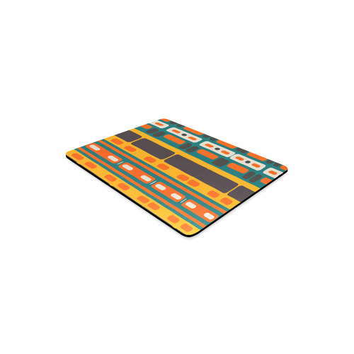 Rectangles in retro colors texture Rectangle Mousepad
