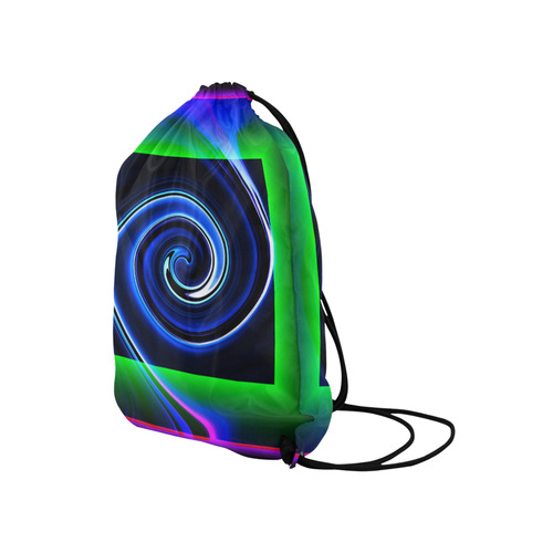 Dance in Neon - Jera Nour Medium Drawstring Bag Model 1604 (Twin Sides) 13.8"(W) * 18.1"(H)