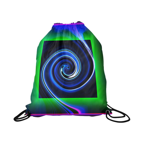 Dance in Neon - Jera Nour Large Drawstring Bag Model 1604 (Twin Sides)  16.5"(W) * 19.3"(H)
