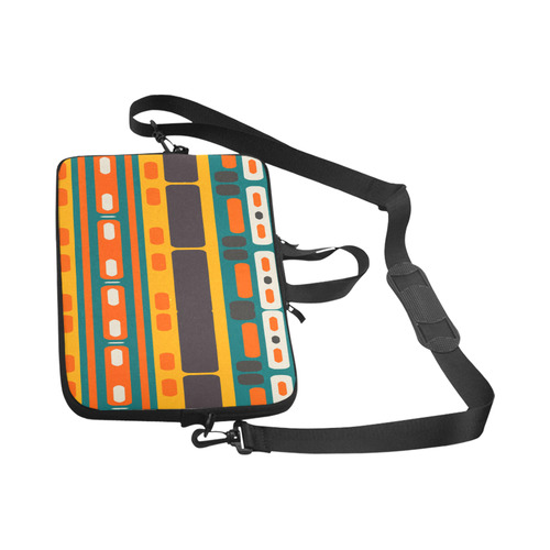 Rectangles in retro colors texture Laptop Handbags 17"