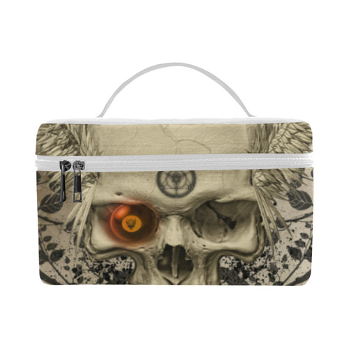 Amazing skull with wings,red eye Cosmetic Bag/Large (Model 1658)