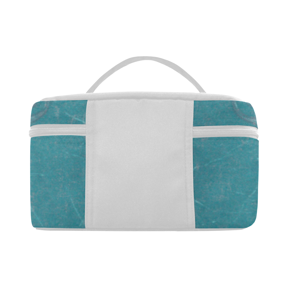 Soft blue decorative design Cosmetic Bag/Large (Model 1658)