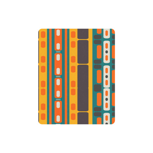 Rectangles in retro colors texture Rectangle Mousepad