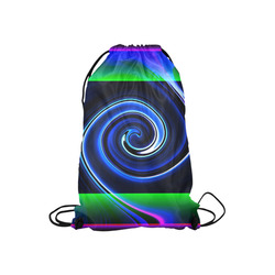Dance in Neon - Jera Nour Small Drawstring Bag Model 1604 (Twin Sides) 11"(W) * 17.7"(H)