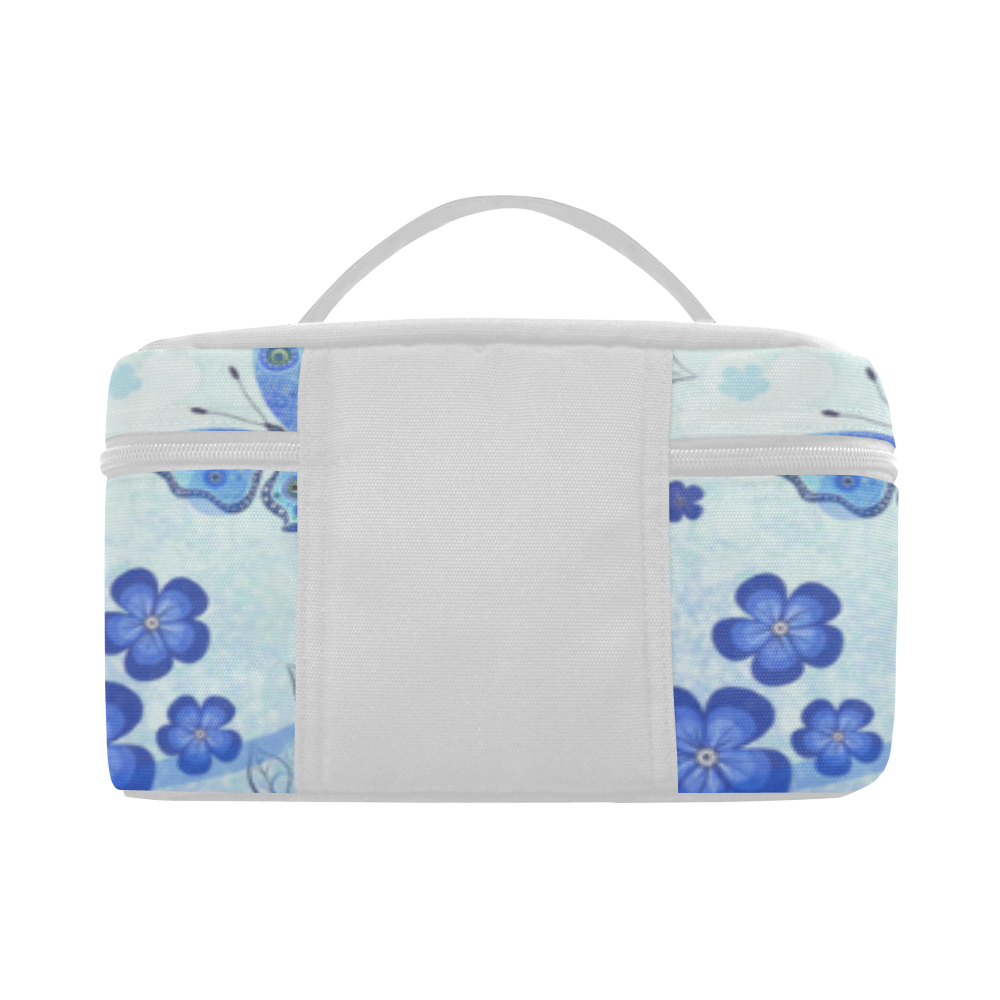 Blue Butterfly Garden Lunch Bag/Large (Model 1658)