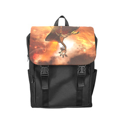 Flying giraffe on a rug Casual Shoulders Backpack (Model 1623)