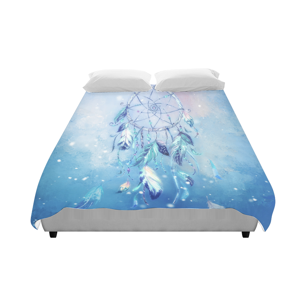 A wounderful dream catcher in blue Duvet Cover 86"x70" ( All-over-print)