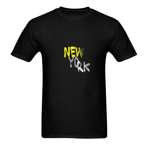 New York by Artdream Men's T-Shirt in USA Size (Two Sides Printing)