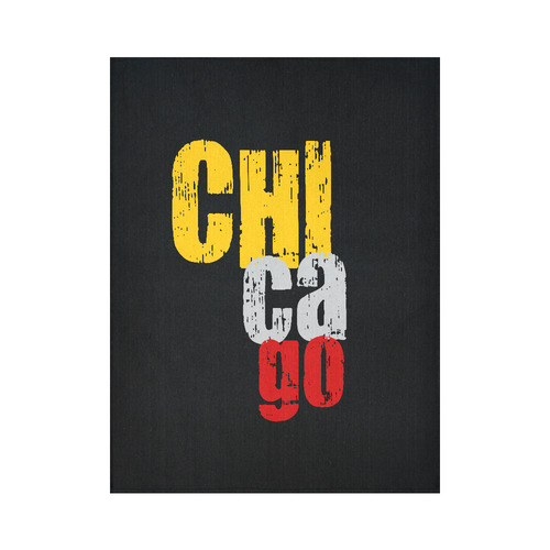 Chicago by Artdream Cotton Linen Wall Tapestry 60"x 80"