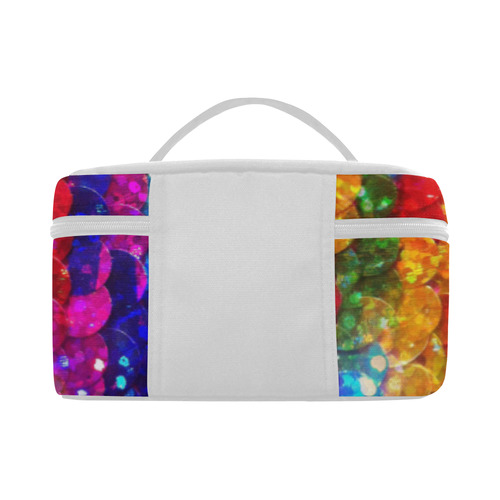 Rainbow Glitter Sequins Lunch Bag/Large (Model 1658)