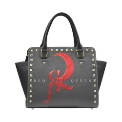 Red Queen Symbol Logo Rivet Shoulder Handbag (Model 1645)