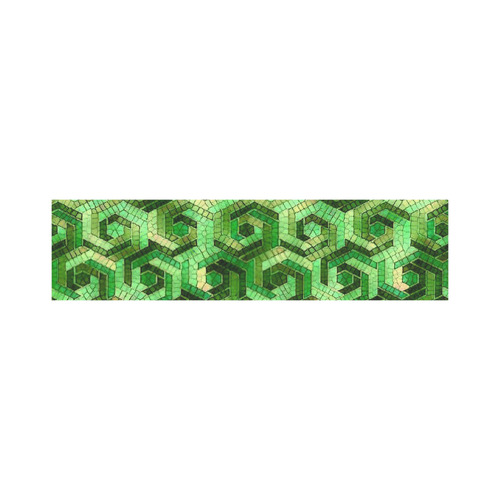Pattern Factory 23 green by JamColors Cosmetic Bag/Large (Model 1658)