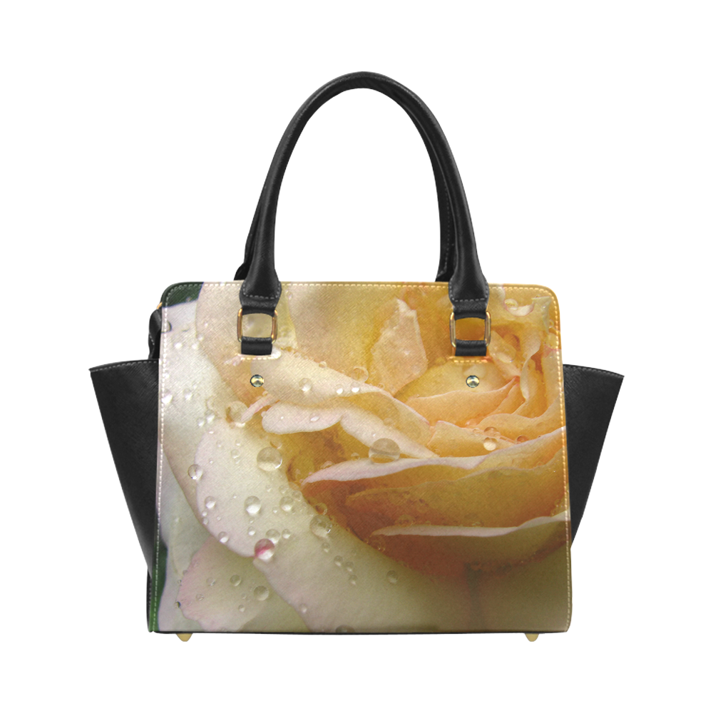 Rain and Roses Classic Shoulder Handbag (Model 1653)