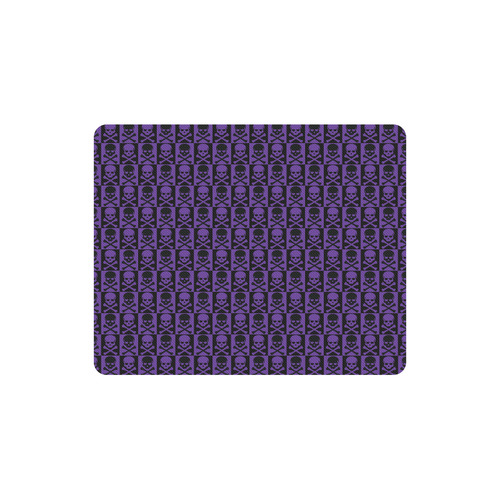 Gothic style Purple & Black Skulls Rectangle Mousepad