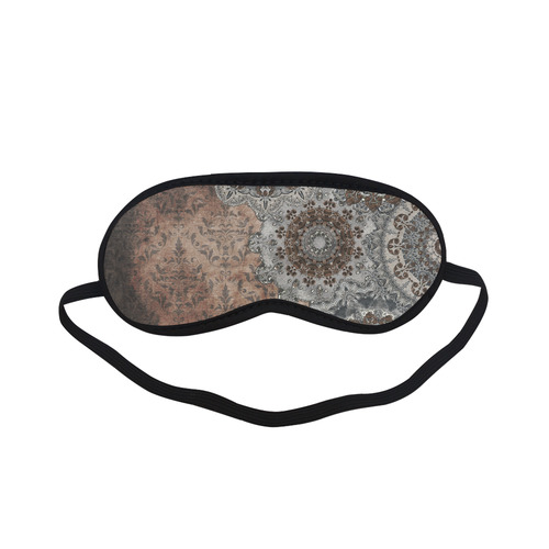 Elegant grey brown vintage mandalas Sleeping Mask