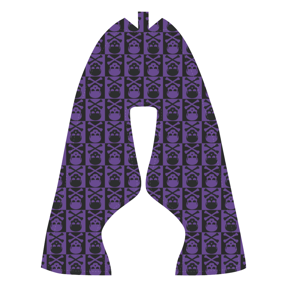 Gothic style Purple & Black Skulls Men’s Running Shoes (Model 020)