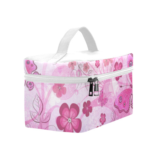 Pink Butterfly Garden Lunch Bag/Large (Model 1658)