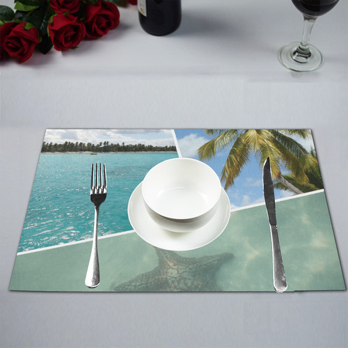 Caribbean Collage Placemat 12''x18''