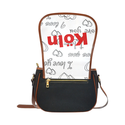 Köln by Artdream Saddle Bag/Small (Model 1649)(Flap Customization)