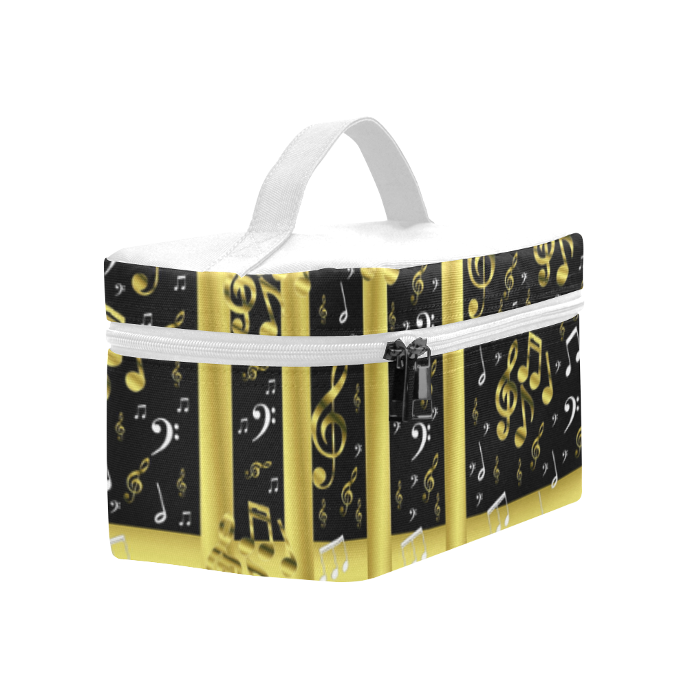 golden music notes lunch bag Lunch Bag/Large (Model 1658)