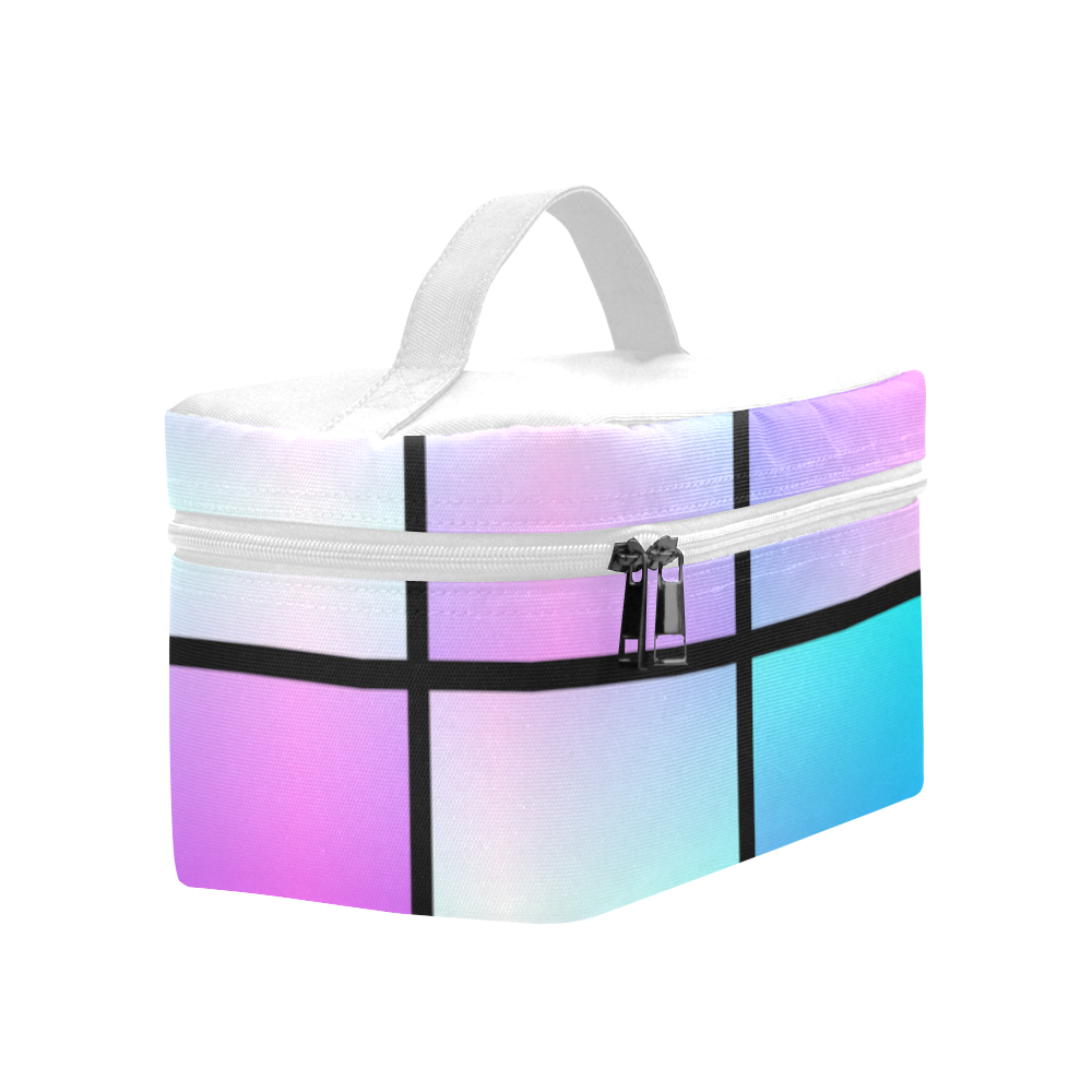 Gradient squares pattern Lunch Bag/Large (Model 1658)