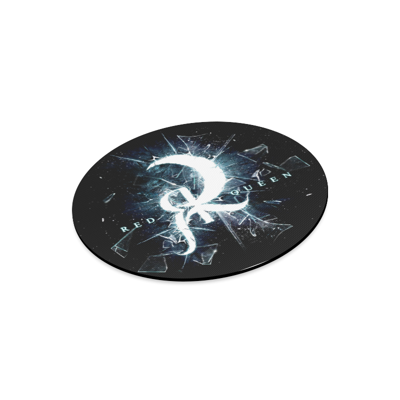 Red Queen Shattered Glass Round Mousepad