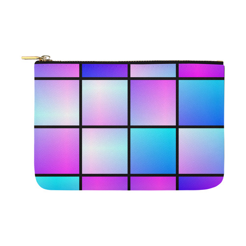 Gradient squares pattern Carry-All Pouch 12.5''x8.5''