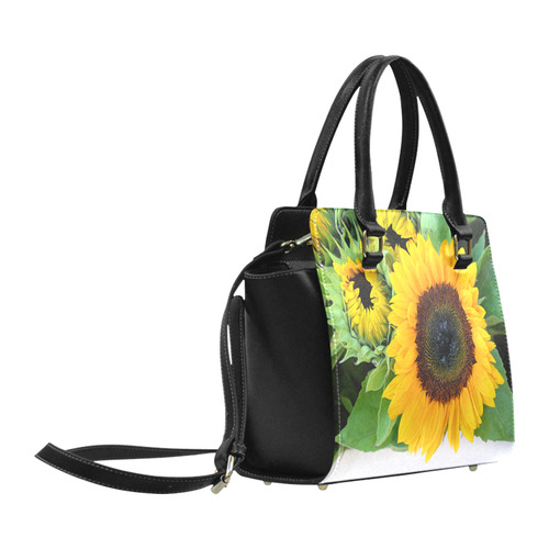 Sunflowers Fine Floral Nature Art Classic Shoulder Handbag (Model 1653)