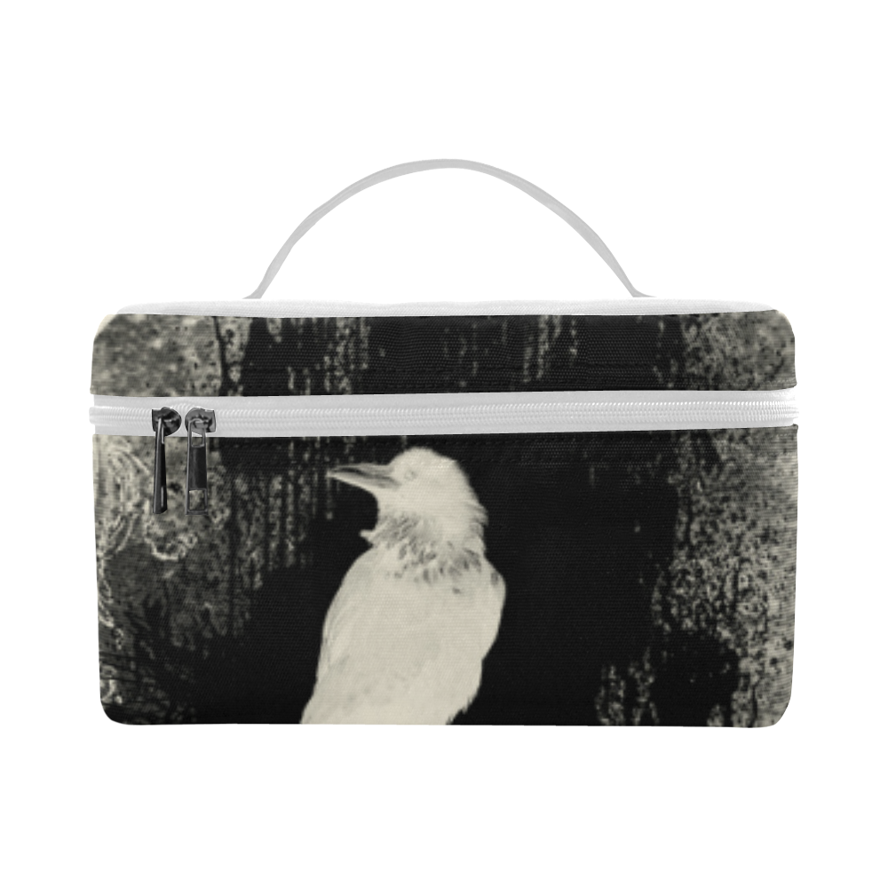 The crow with flowers, vintage design Lunch Bag/Large (Model 1658)