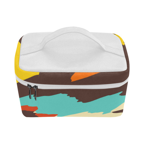Wavy retro  texture Lunch Bag/Large (Model 1658)