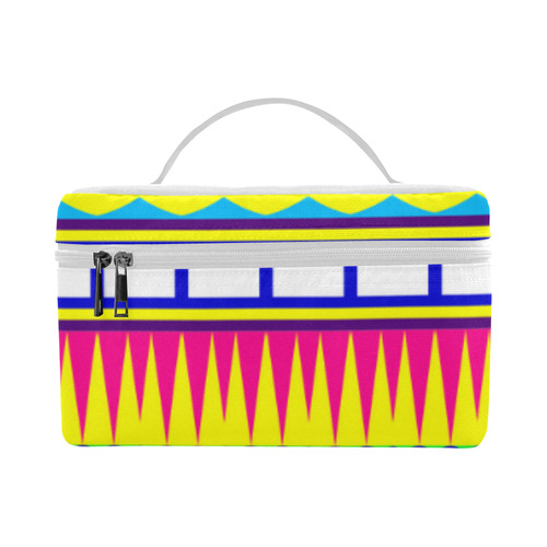 Rectangles waves and circles Cosmetic Bag/Large (Model 1658)
