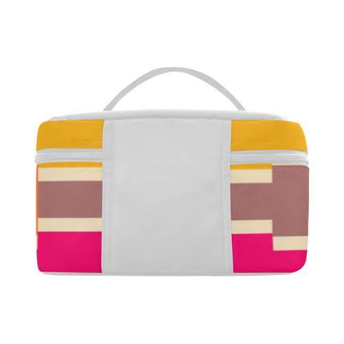 Connected colorful rectangles Cosmetic Bag/Large (Model 1658)