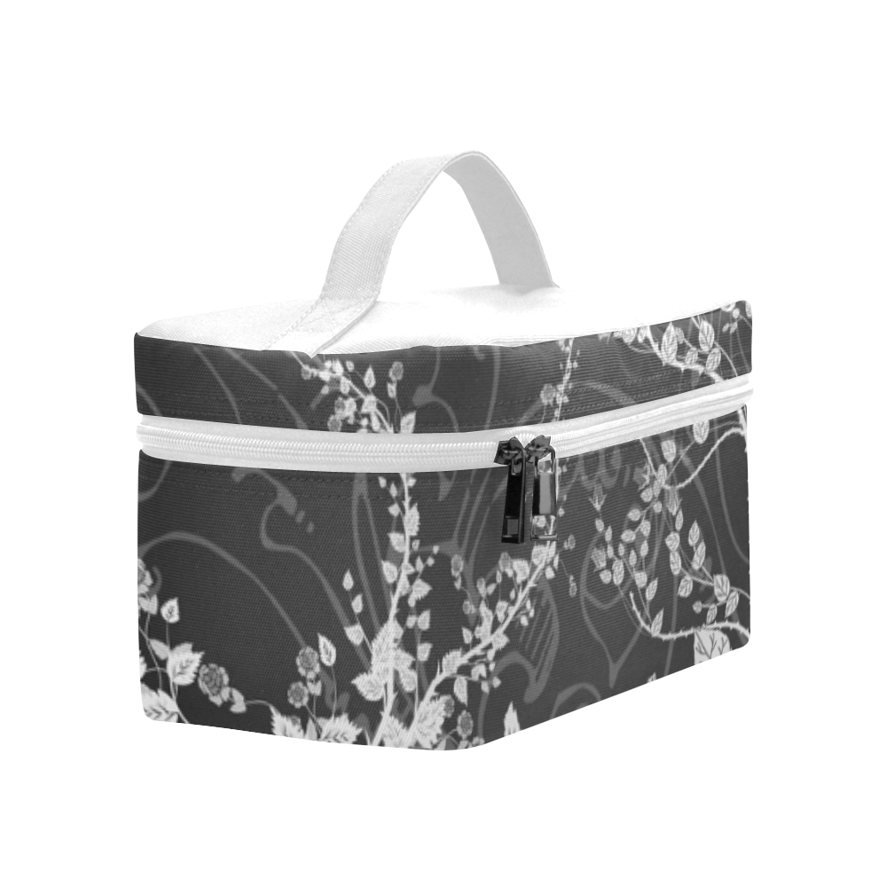 Flowers in black and white Lunch Bag/Large (Model 1658)