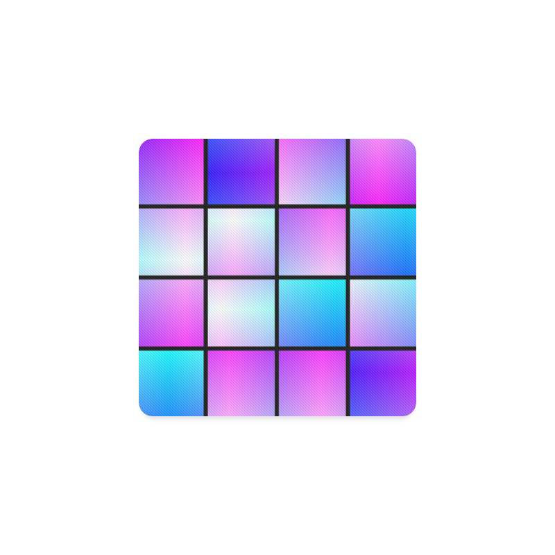 Gradient squares pattern Square Coaster