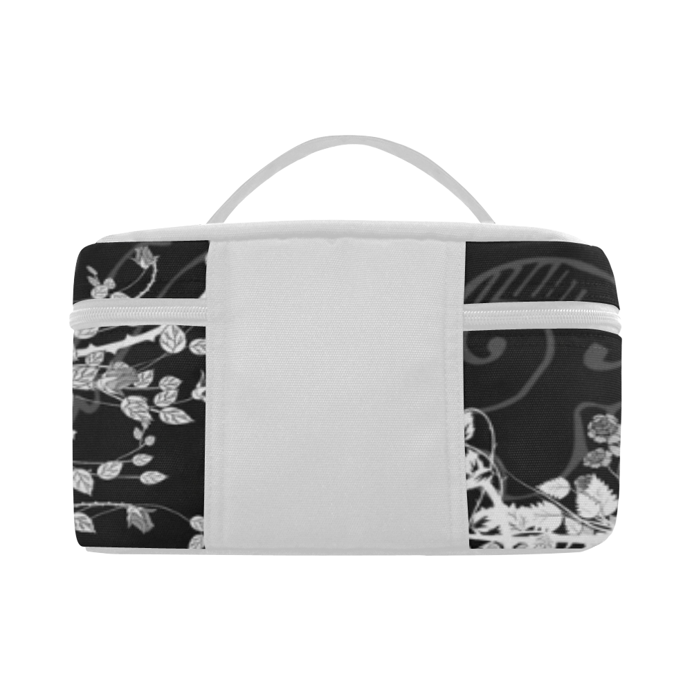 Flowers in black and white Lunch Bag/Large (Model 1658)