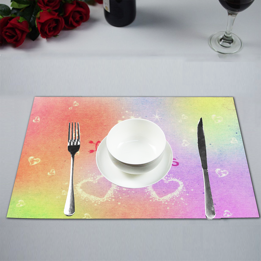happy valentines day by FeelGood Placemat 12''x18''