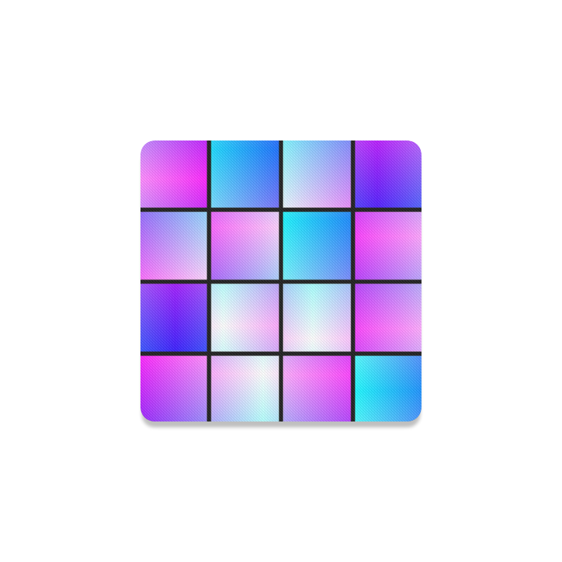 Gradient squares pattern Square Coaster