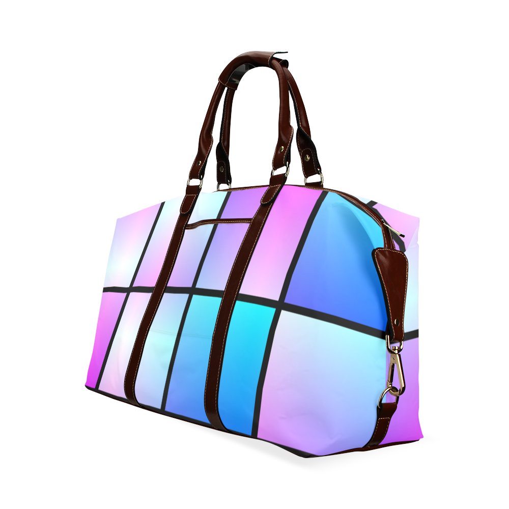 Gradient squares pattern Classic Travel Bag (Model 1643) Remake