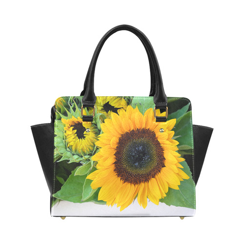 Sunflowers Fine Floral Nature Art Classic Shoulder Handbag (Model 1653)