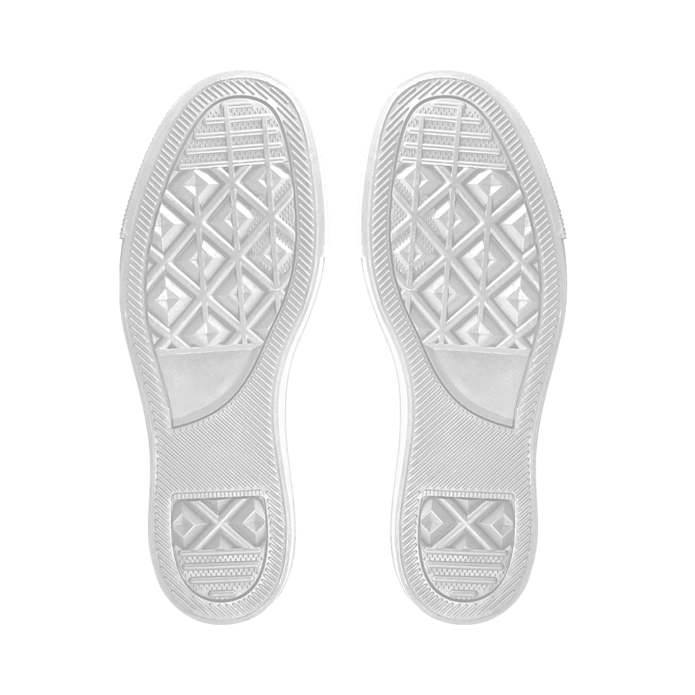 Gradient squares pattern Men's Unusual Slip-on Canvas Shoes (Model 019)