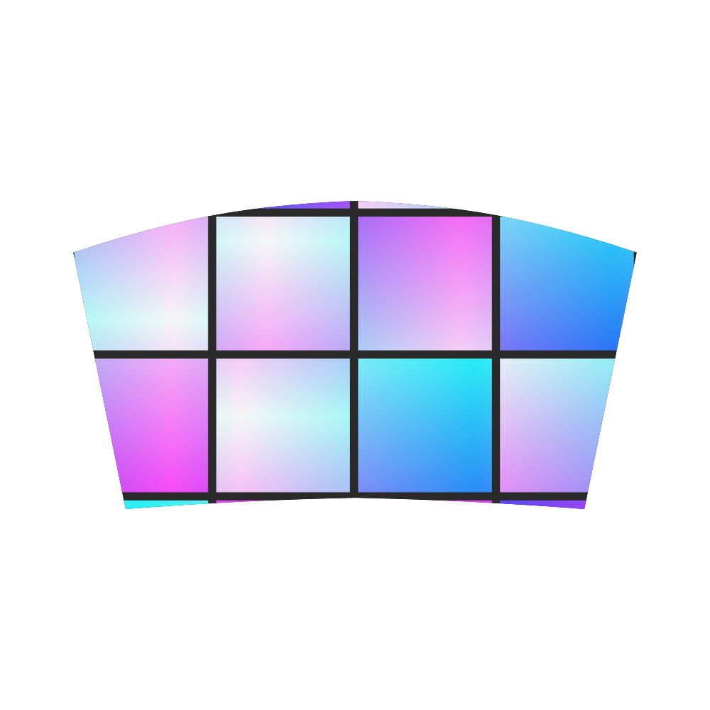 Gradient squares pattern Bandeau Top
