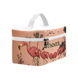Summer design with flamingo Lunch Bag/Large (Model 1658)