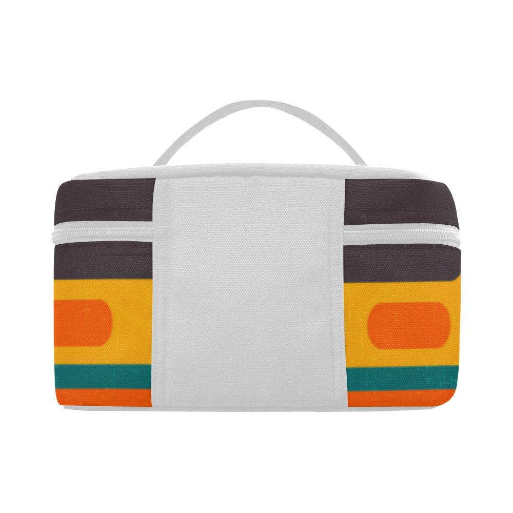 Rectangles in retro colors texture Cosmetic Bag/Large (Model 1658)