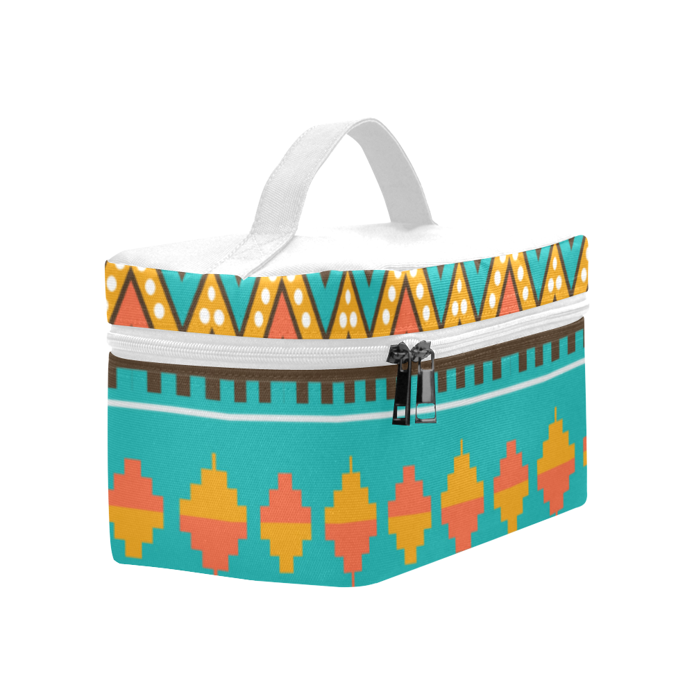 Tribal design in retro colors Lunch Bag/Large (Model 1658)