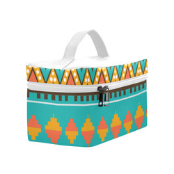 Tribal design in retro colors Lunch Bag/Large (Model 1658)