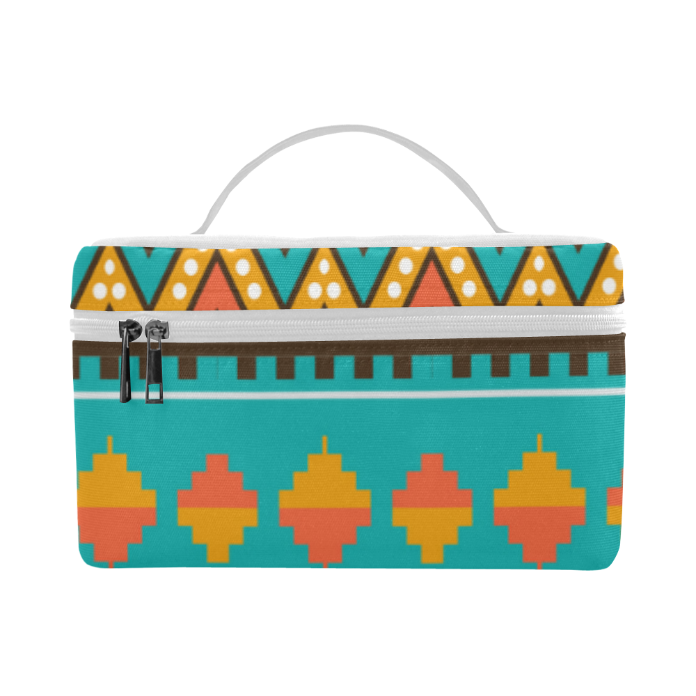 Tribal design in retro colors Lunch Bag/Large (Model 1658)