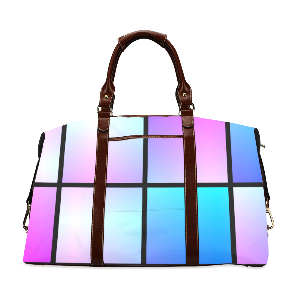 Gradient squares pattern Classic Travel Bag (Model 1643) Remake